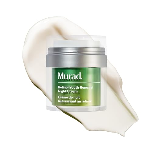 Murad Retinol Youth Renewal Night Cream - Anti-Aging Moisturizer with Retinol Tri-Active Technology and Niacinamide Gently Fights Wrinkles and Fine Lines, Boosts Radiance and Firms Skin - 1.7 Fl Oz