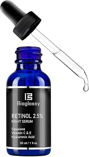 Bioglossy Retinol Serum for Face, 2.5% Retinol Intense Night Serum wit — Our recommended configuration for best results
