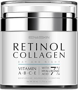EnaSkin Retinol Cream for Wrinkles: Face Neck Collagen Cream for Tightening Skin - Anti Ag
