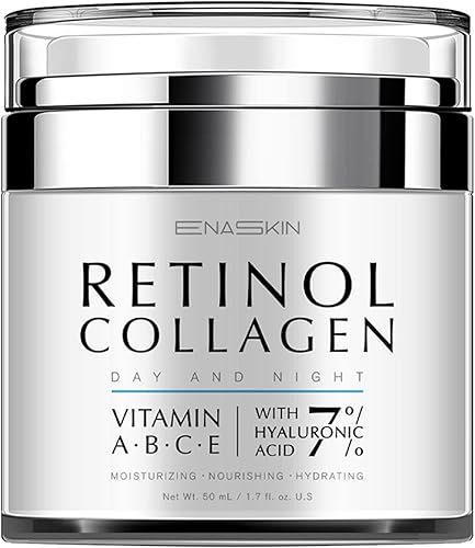 EnaSkin Retinol Cream for Wrinkles: Face Neck Collagen Cream for Tight — Our hands-on testing setup for luxury retinol night treat