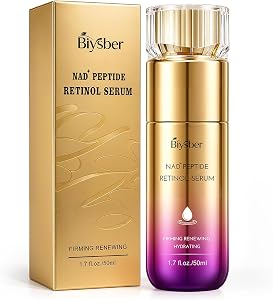 Retinol Peptides Serum for Face: Anti Aging NAD+ Firming Collagen Serum for Wrinkles Fine