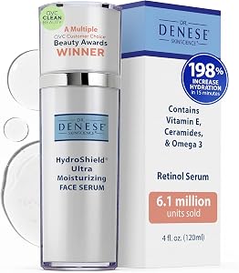 Dr. Denese SkinScience HydroShield Retinol Serum for Face 4 oz – Dermatologist Tested Hydr