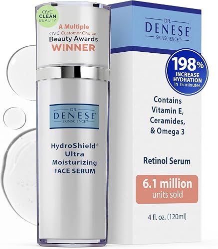 Dr. Denese SkinScience HydroShield Retinol Serum for Face 4 oz – Derma — Our hands-on testing setup for skinceuticals vs dr. denni