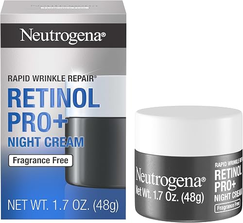 Neutrogena Retinol Pro+ Anti-Wrinkle Night Moisturizer, Rapid Wrinkle — Build quality and design details up close